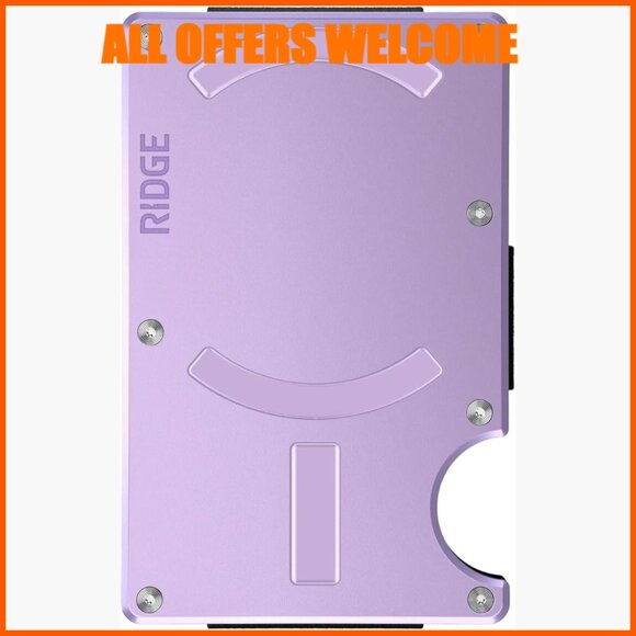 Aluminum Slim Wallet with RFID Blocking and Money Clip